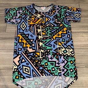 LuLaRoe Multicolor Abstract T-Shirt